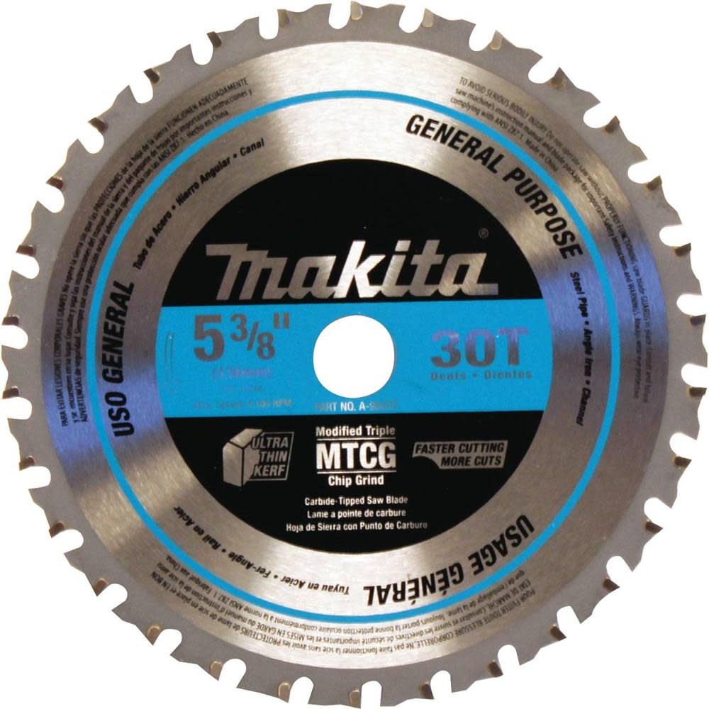 Makita 5-3/8 in. 30T Carbide-Tipped Saw Blade Metal/General Purpose A-95037 from Makita