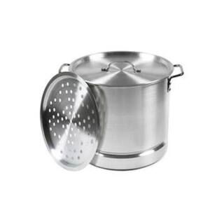 IMUSA Mexicana 32 qt. Aluminum Stovetop Steamer with Lid and Steam Tray MEXICANA-34