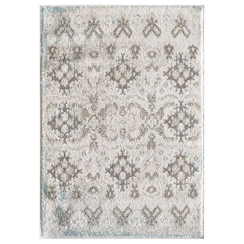 Loomaknoti Berwyn Light Beige and Cream Area Rug