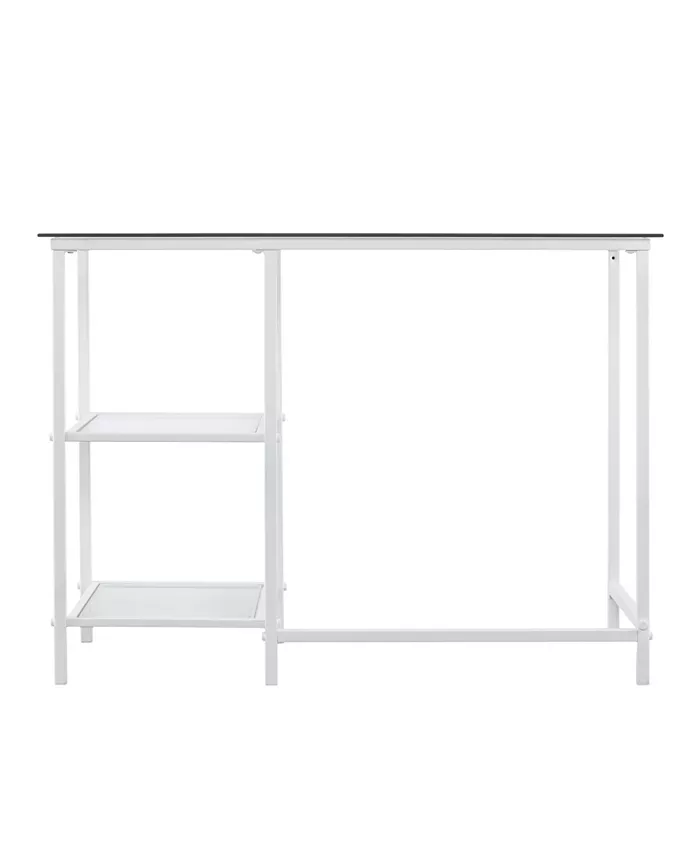 Southern Enterprises Louke Metal Glass Student Desk