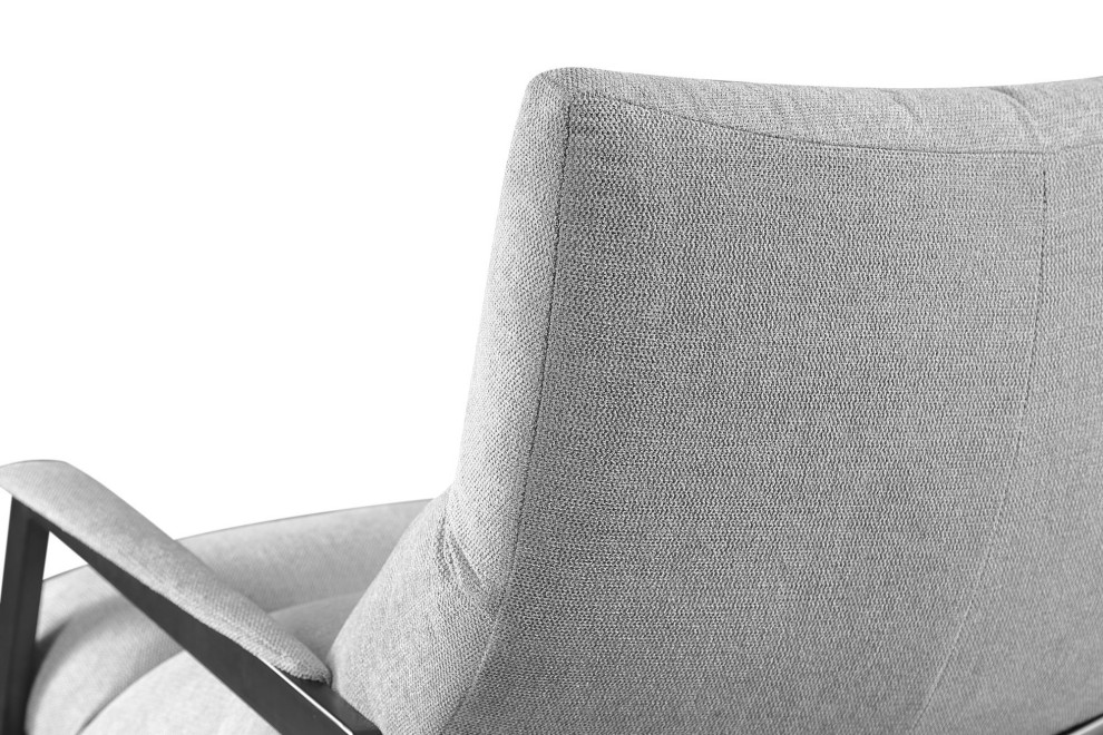 Modern Homer Accent Gray Fabric Chair   Midcentury   Armchairs And Accent Chairs   by Vig Furniture Inc.  Houzz