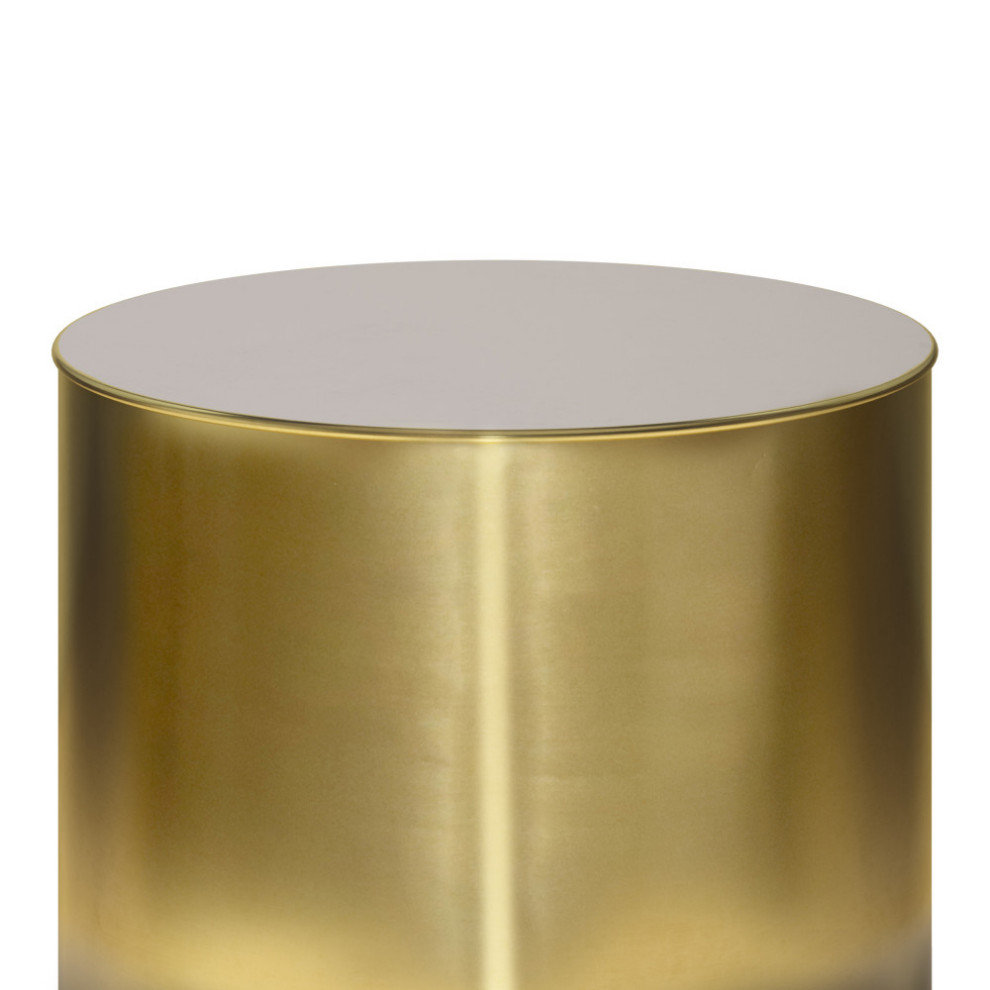 Curtis Metal Cylinder Accent Table   Contemporary   Side Tables And End Tables   by Simpli Home Ltd.  Houzz