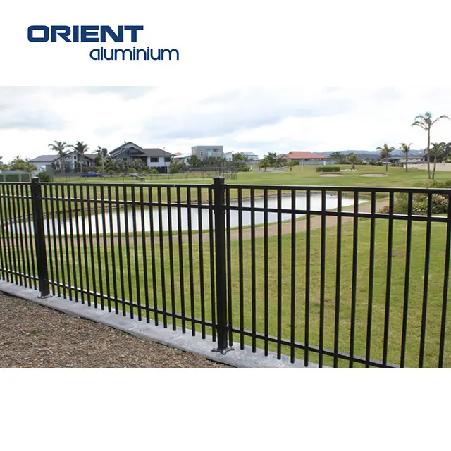 factory direct cheapest Heavy duty aluminum horizontal fencing screen High Quality metal garden fence panel