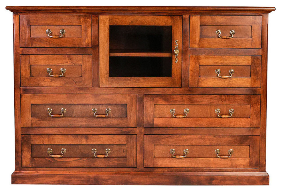 Mission Alder Entertainment Chest   Traditional   Media Cabinets   by Oak Arizona  Houzz