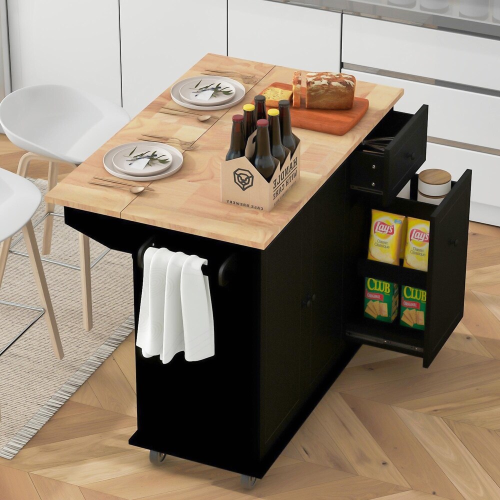 Rolling Kitchen Cart: 53.9\