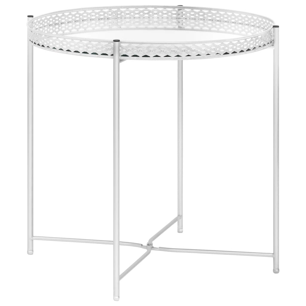 vidaXL Side Table Silver 15.7