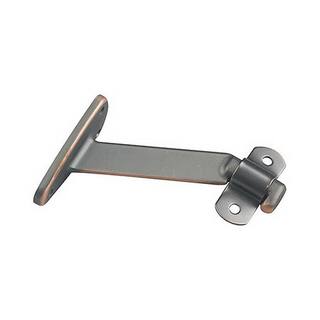 Onward 4-116 in. (103 mm) Oil-Rubbed Bronze Heavy-Duty Aluminum Handrail Bracket for Flat Bottom Handrail Adjustable Angle 2284ORBV