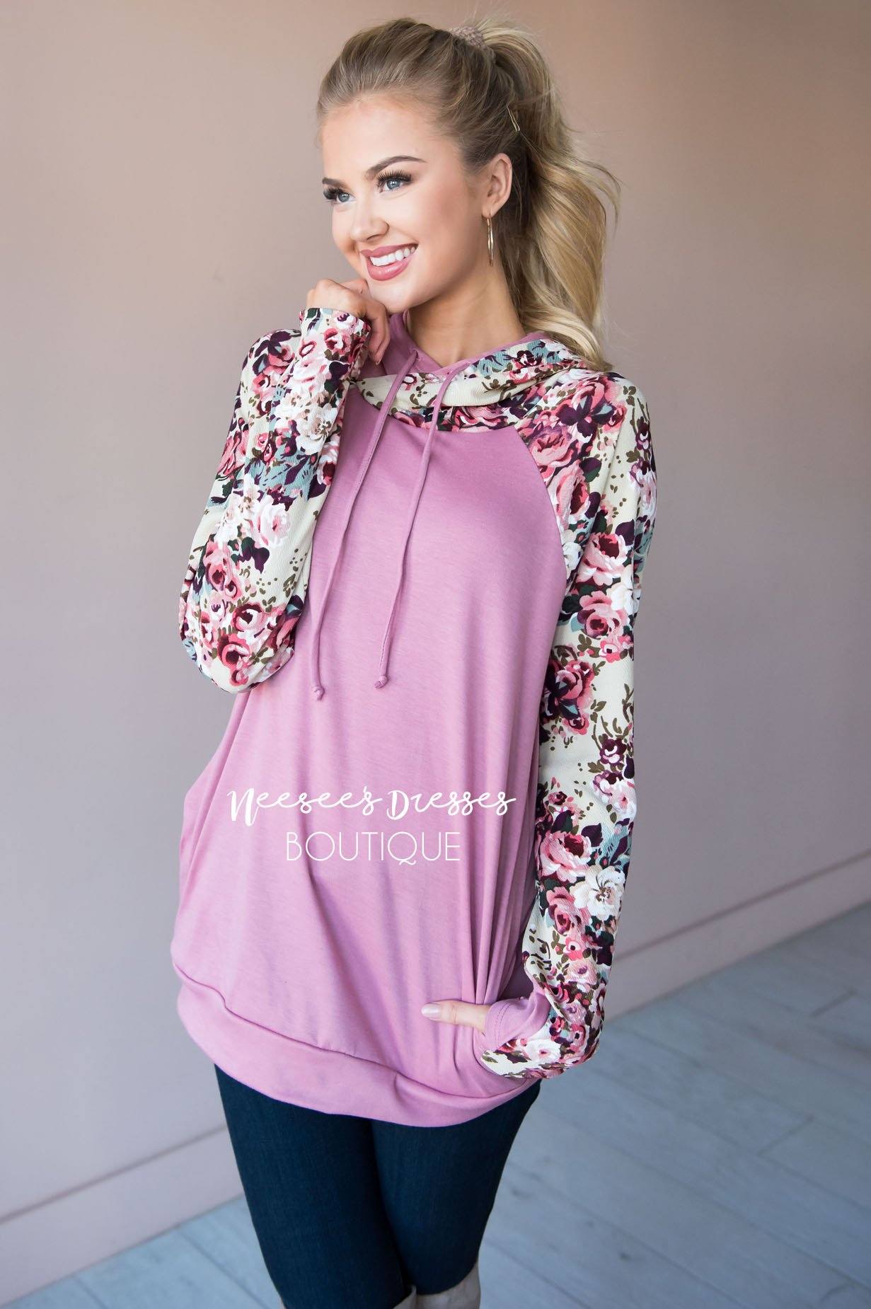 Bold and Brave Floral Hoodie