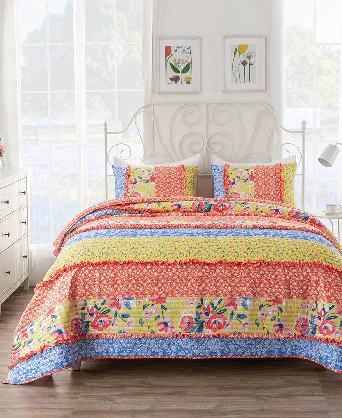 Greenland Home Fashions Skylar Ruffled Quilt Sets