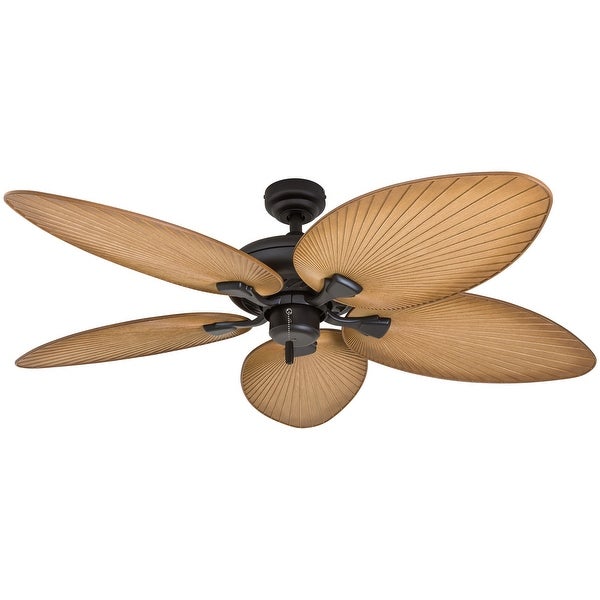 Honeywell Palm Valley Bronze Tropical Ceiling Fan with Palm Leaf Blades - 52-inch Shopping - The Best Deals on Ceiling Fans | 27985755