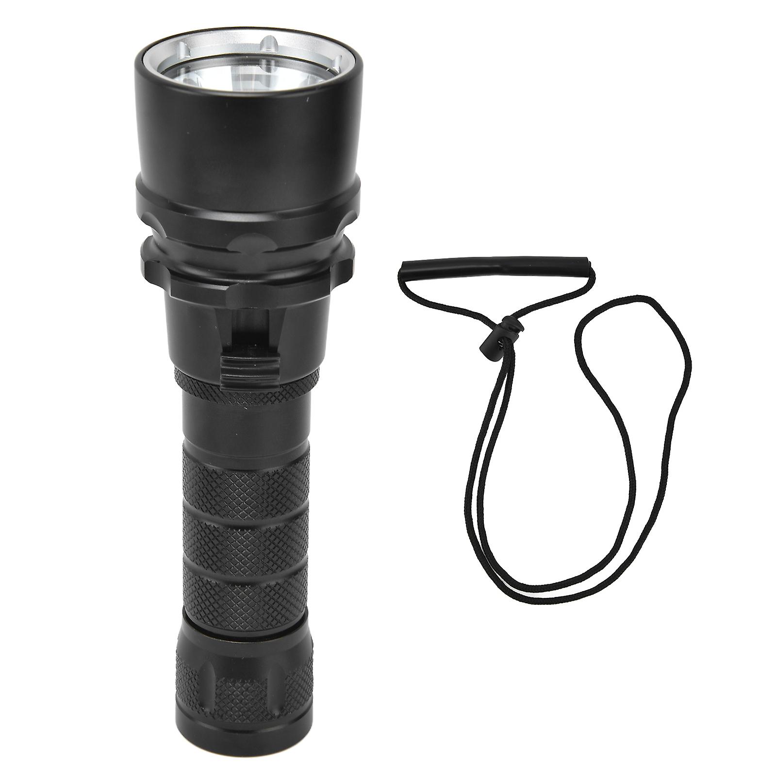 L2 5000lm Stepless Dimming Diving Light Vacuum Electroplated Ipx8 Waterproof Diving Flashlight