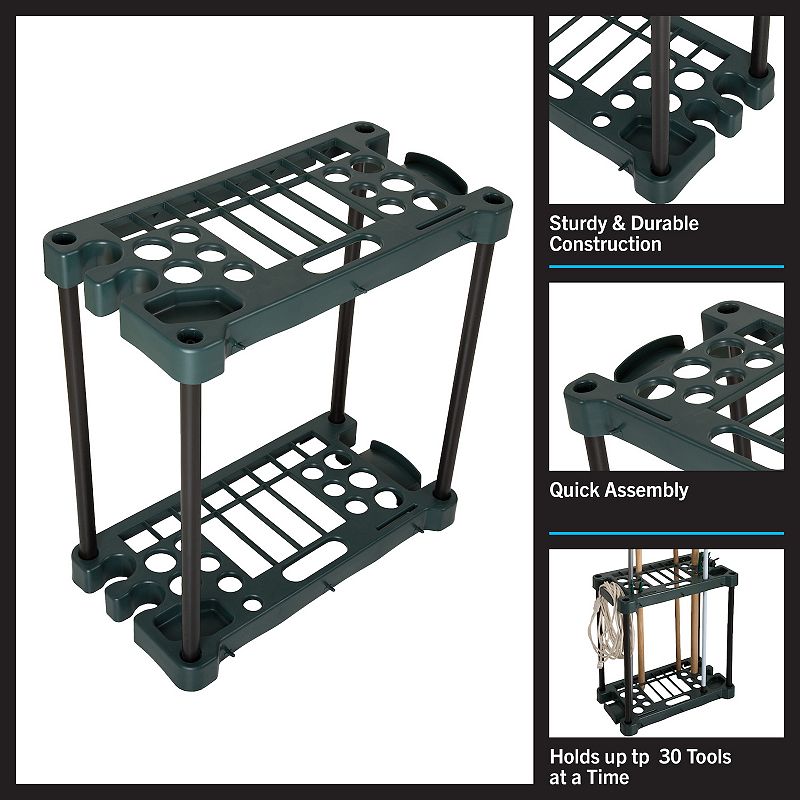 Stalwart Garage and Garden Tool Organizer Utility Rack