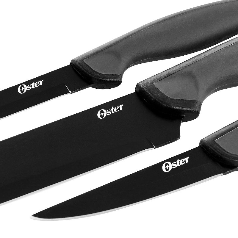 Oster Slice Craft 3 Piece Stainless Steel Cutlery Set in Black