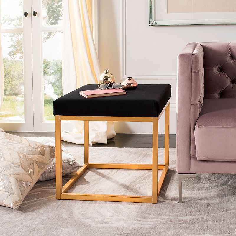 Safavieh Rowan Contemporary Glam Square Ottoman