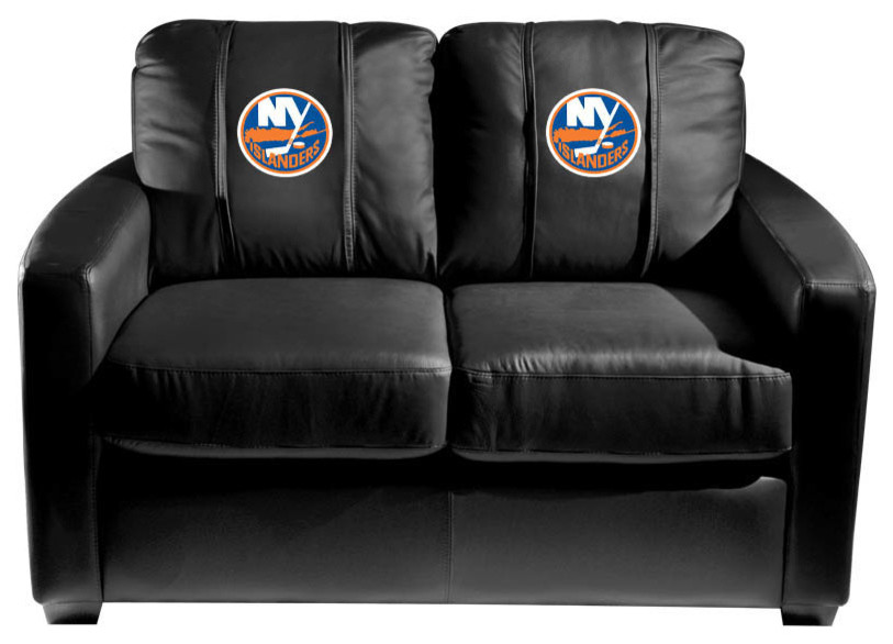 New York Islanders Stationary Loveseat Commercial Grade Fabric   Contemporary   Loveseats   by DreamSeats LLC  Houzz