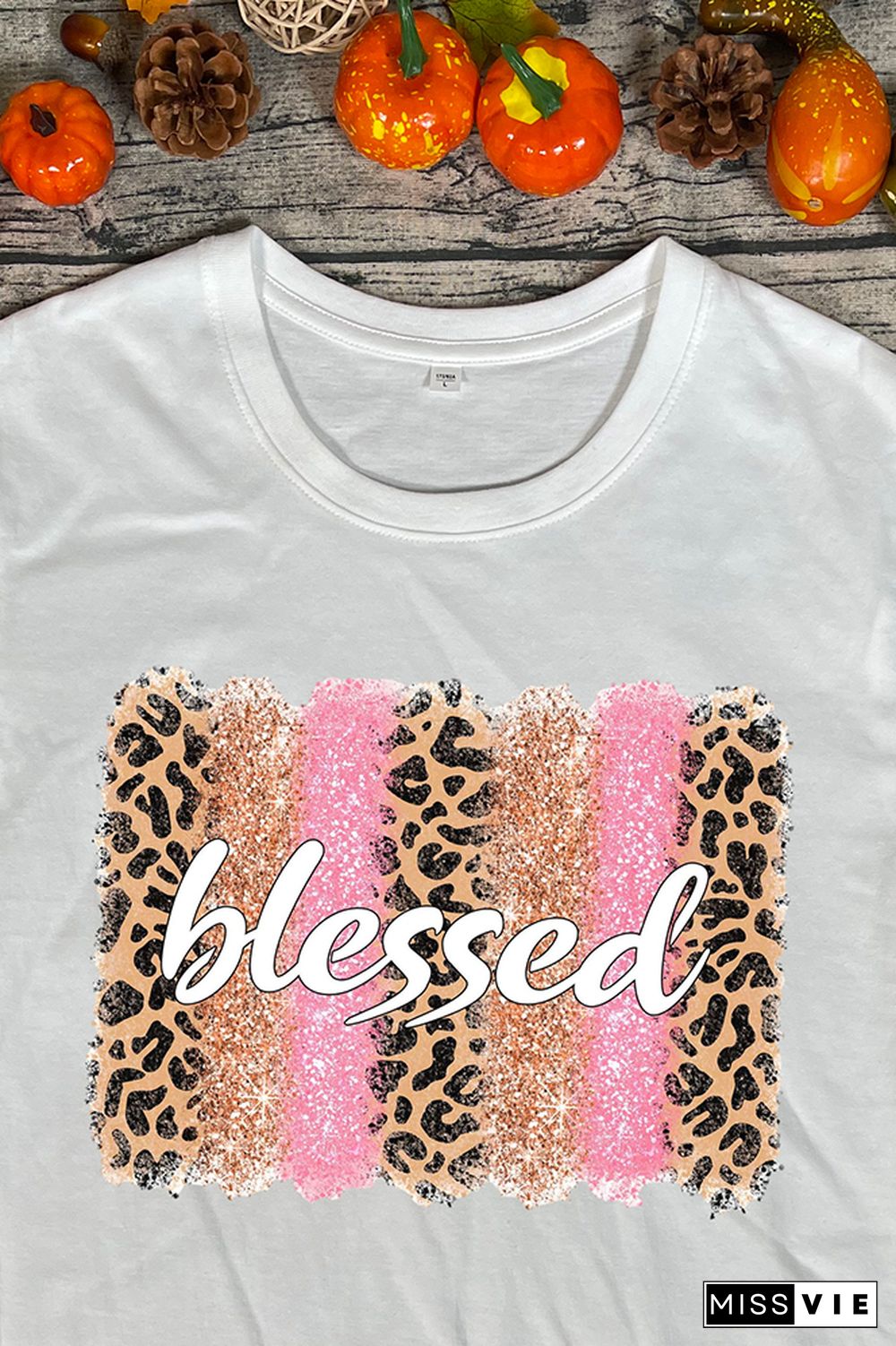 Blessed Faith Thankful Printed Graphic Tees for Women Wholesale Short Sleeve T shirts Top