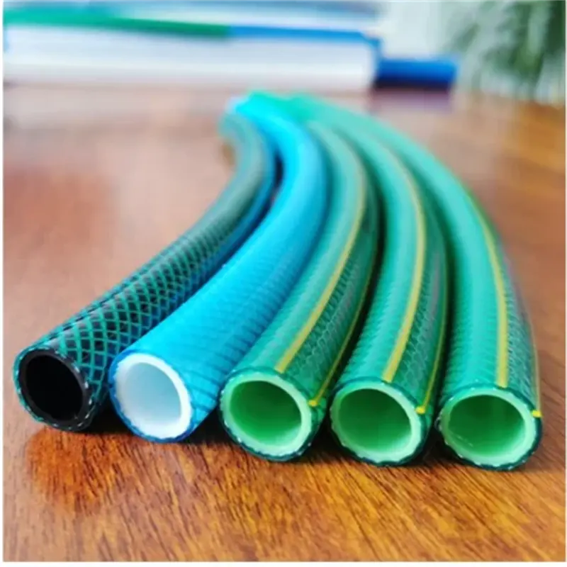 Garden Supplies 3/4 Inch Plastic PVC Garden Hose Green Textile Braided Watering PVC Water Garden Hose