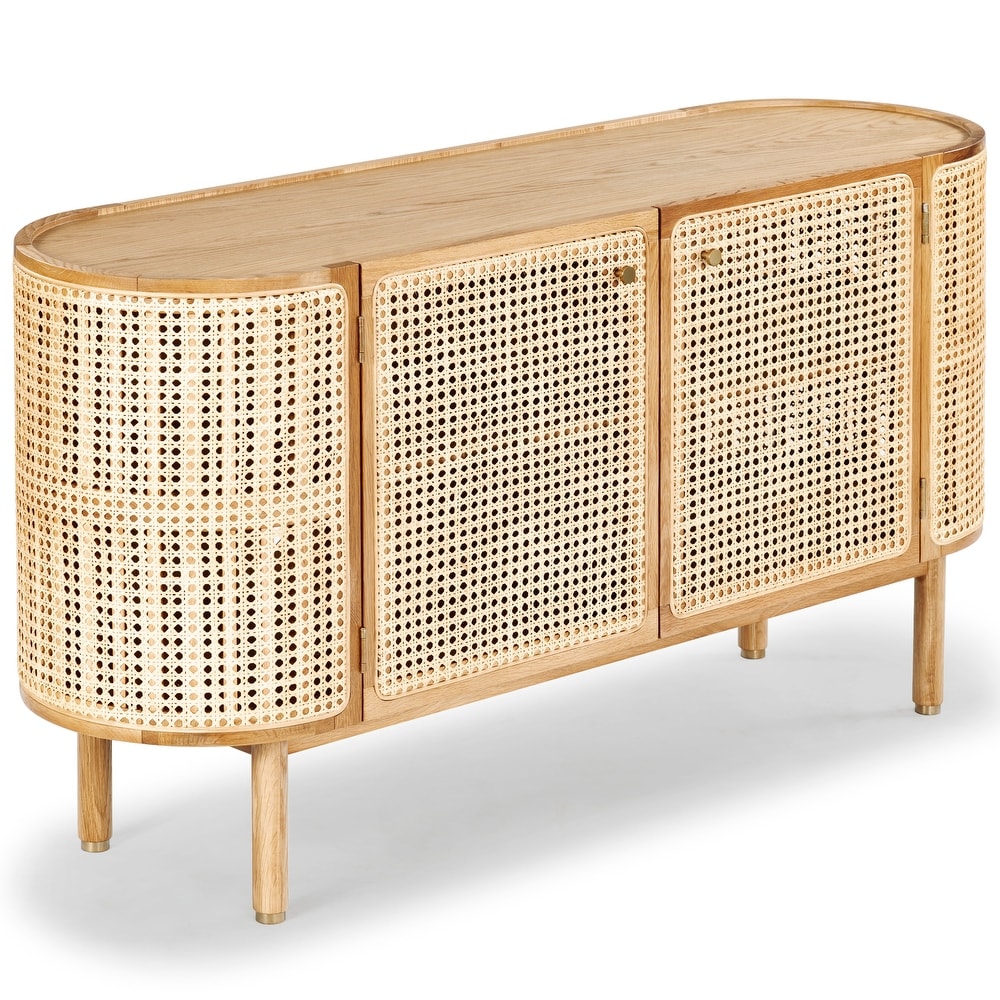 SAFAVIEH Couture Collection Dolly Natural Cane And Wood Sideboard   57\