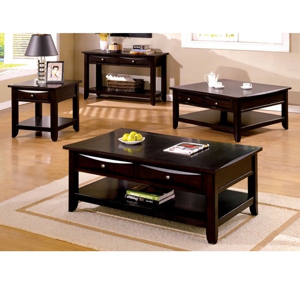 Furniture of America Bolt Transitional Espresso 50-inch Coffee Table