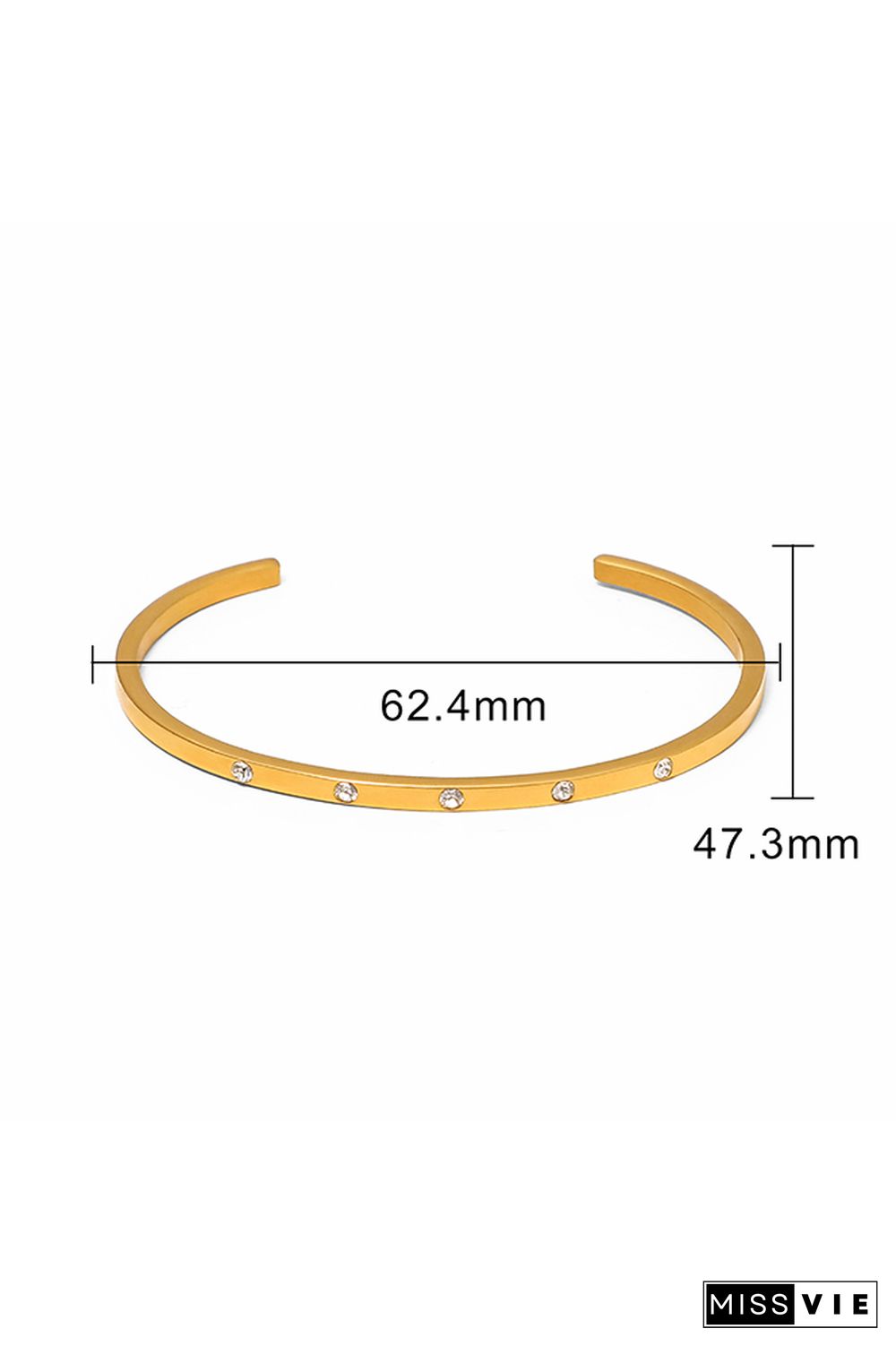 Gold Titanium Steel Bracelet MOQ 5pcs