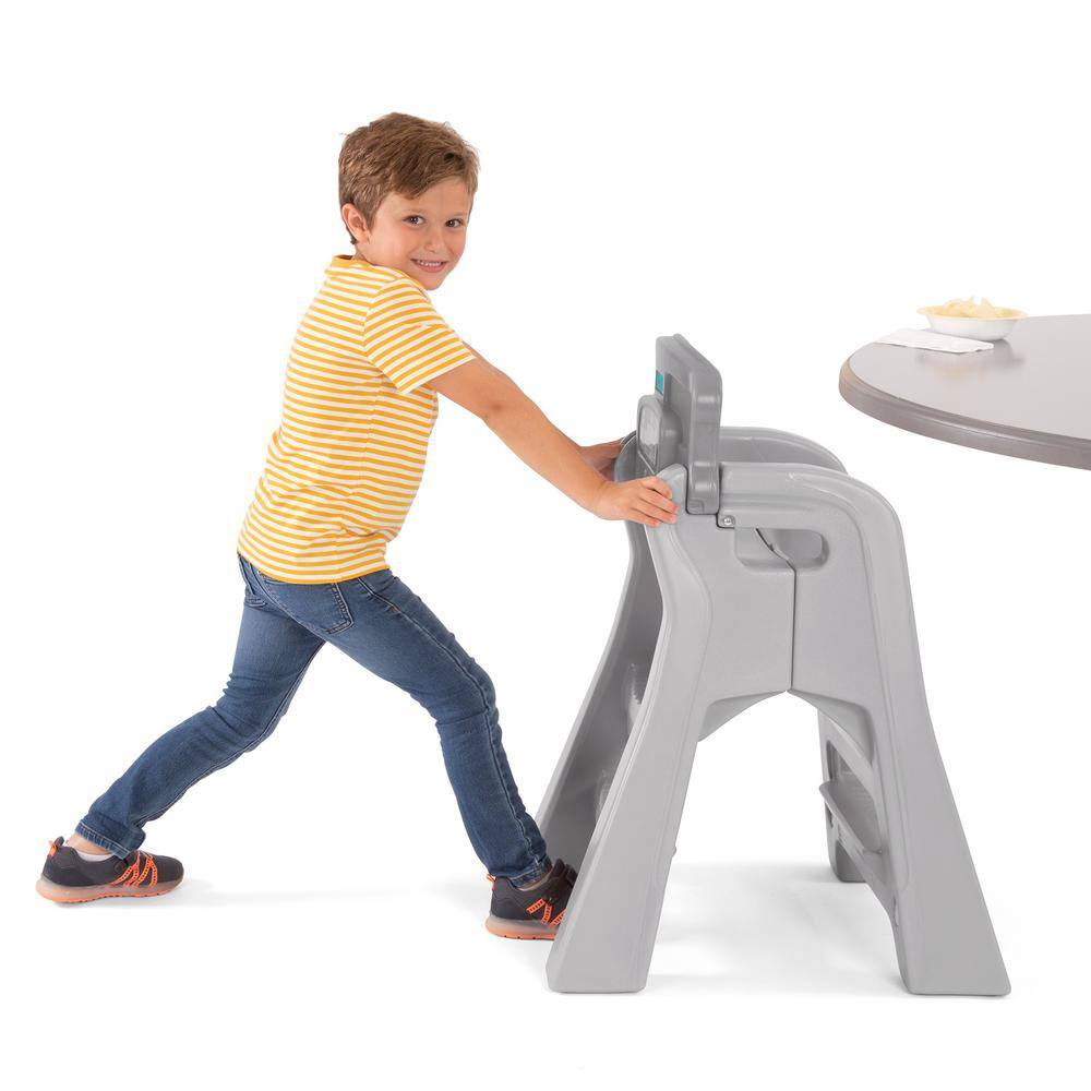 Simplay3 Gray Booster Kids Dining Chair 421010-01