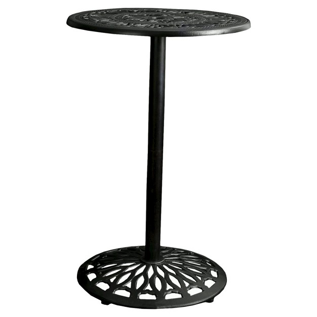 Waterbury Cast Aluminum Round Bar Table Copper Christopher Knight Home