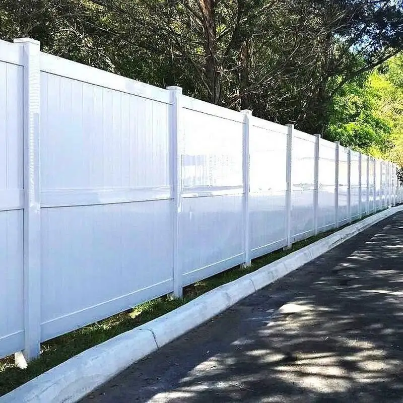 6X8 Ft White Factory  Supply Vinyl Garden Fences For Project Color Plastic Vinyl Pvc Wall Fences Privacy Fences Panels Board/