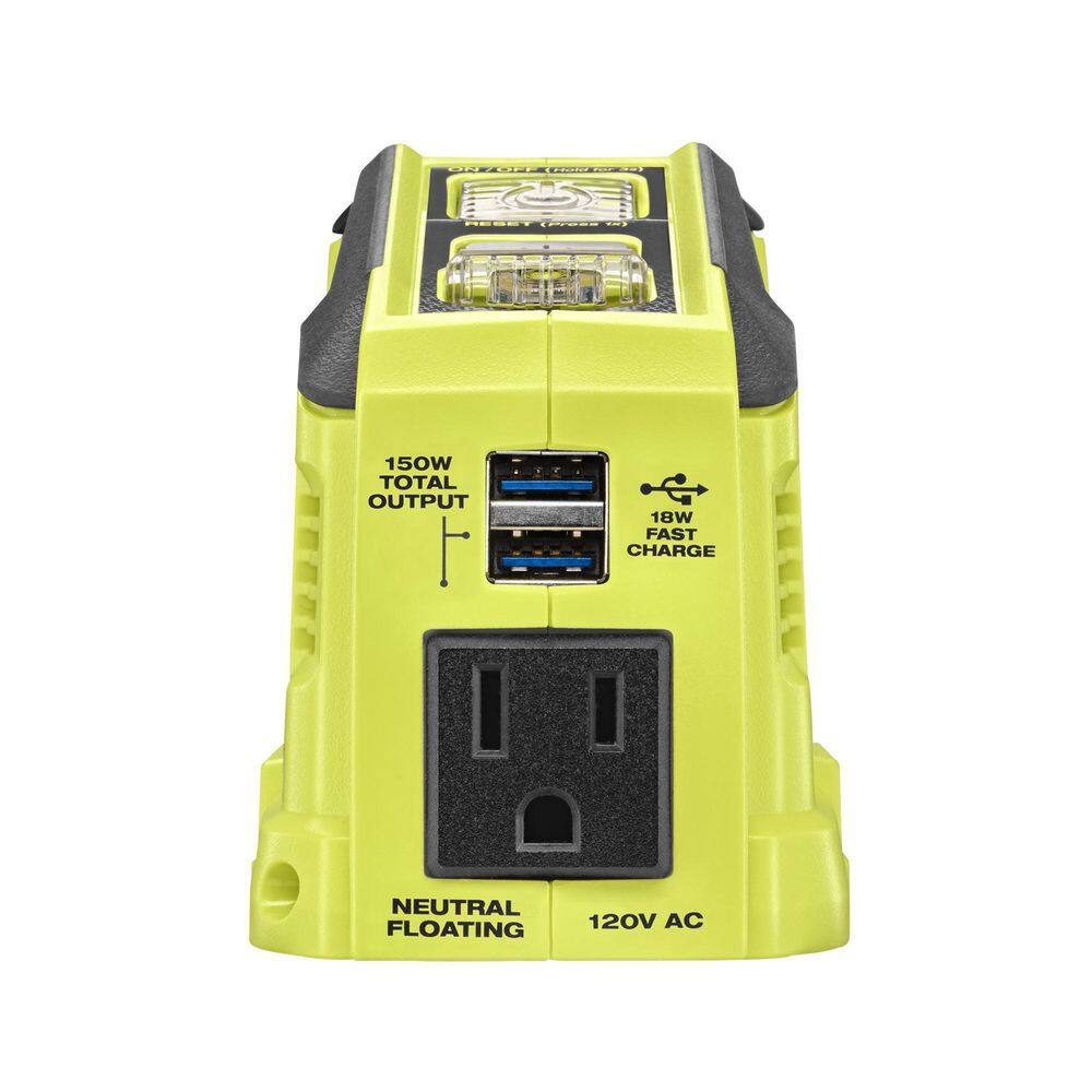 RYOBI 150-Watt Push Start Power Source and Charger for ONE+ 18-Volt Battery (Tool Only) RYi150CBT