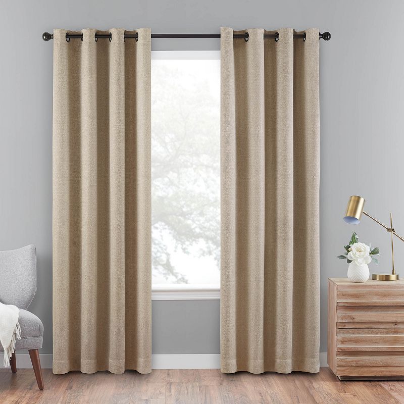 eclipse Cara Absolute Zero 100% Blackout 1-Panel Window Curtain