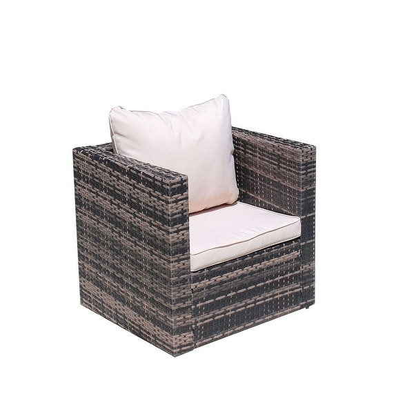 4piece Rattan Wicker Patio Furniture Set