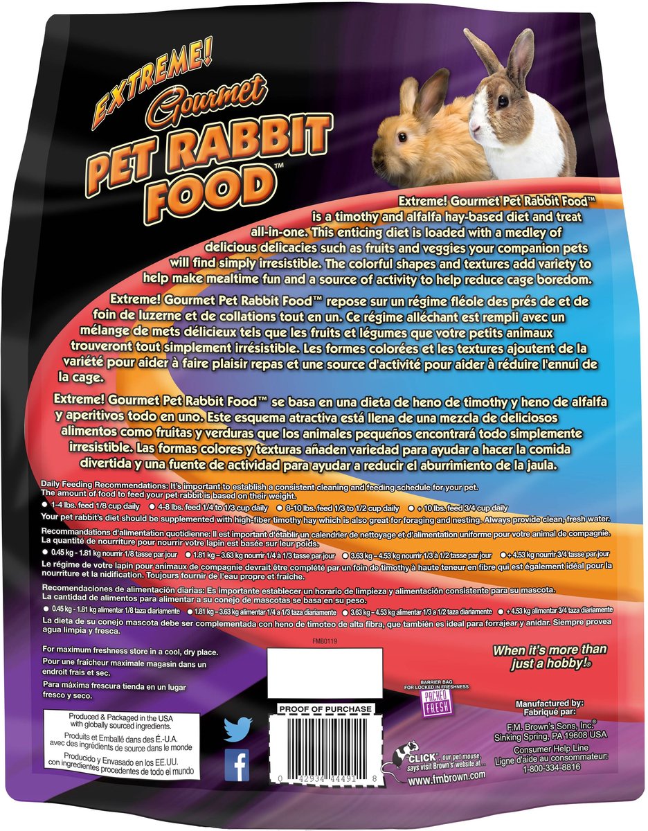 Brown's Extreme! Gourmet Rabbit Food