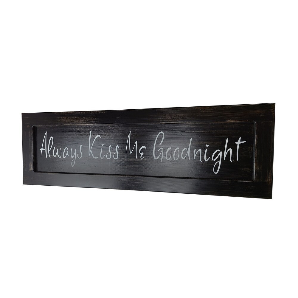 l Always Kiss Me Goodnight Over the Bed Wall Decor with Hidden  Locking Gun Concealment Compartment