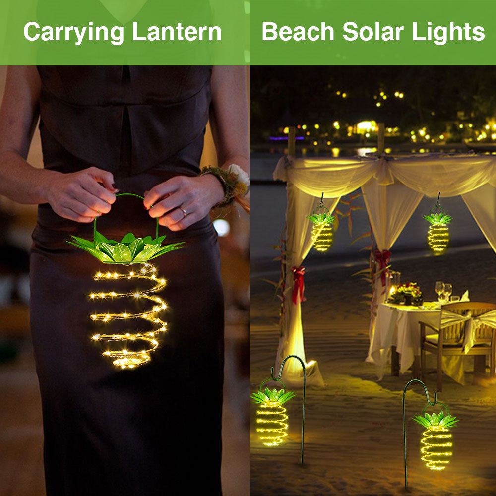 JSOT Solar Hanging Lantern 1 Pack， Outdoor Solar Powered Decorative Hanging Lantern Led Lights for Garden