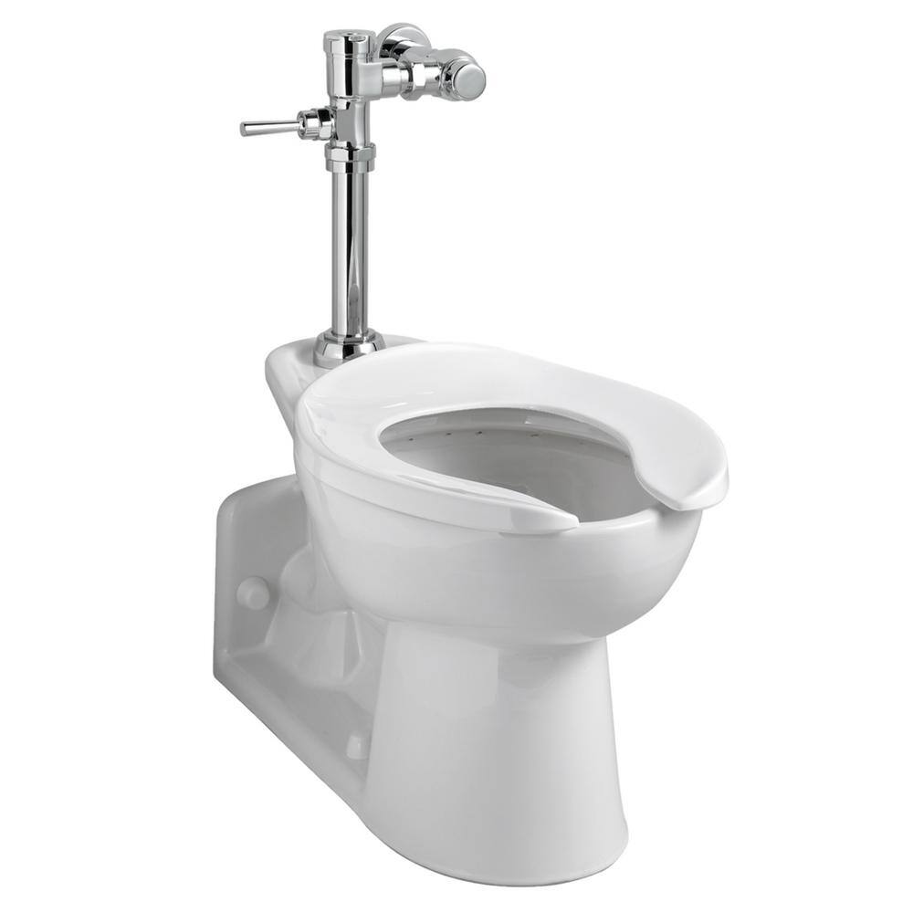 American Standard Ultima Manual 1.6 GPF Exposed Flushometer for 1-12 in. Top Spud Commercial Toilet Bowl 6047161.002