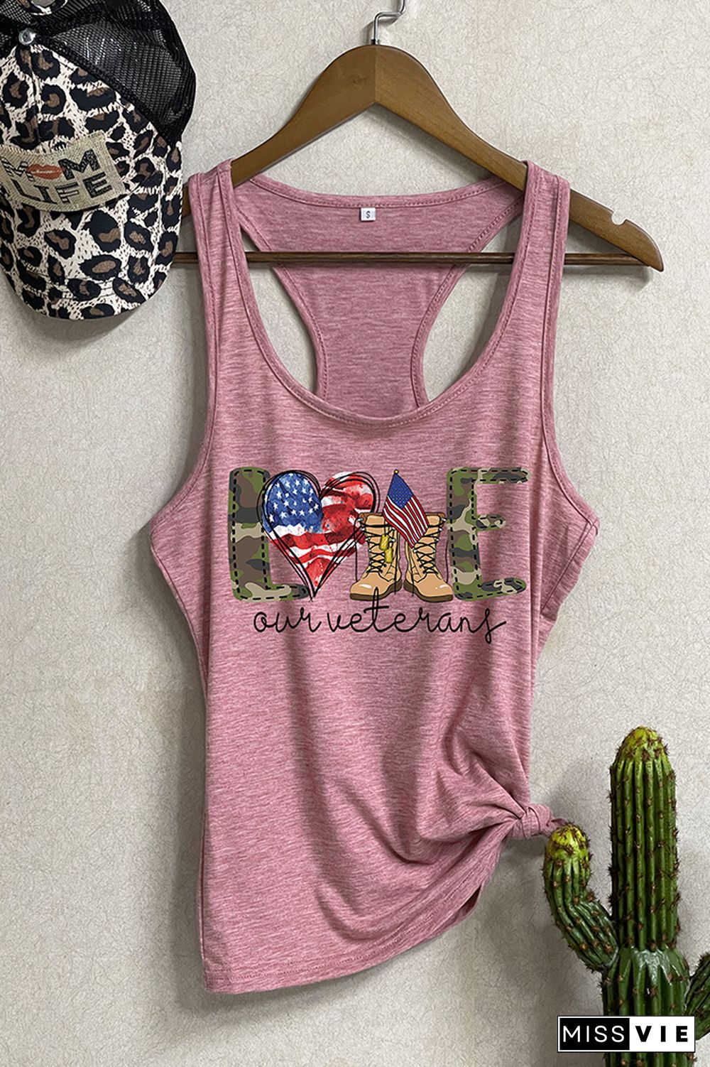 Love Our Veterans-Veterans Day Sleeveless Tank Top Wholesale