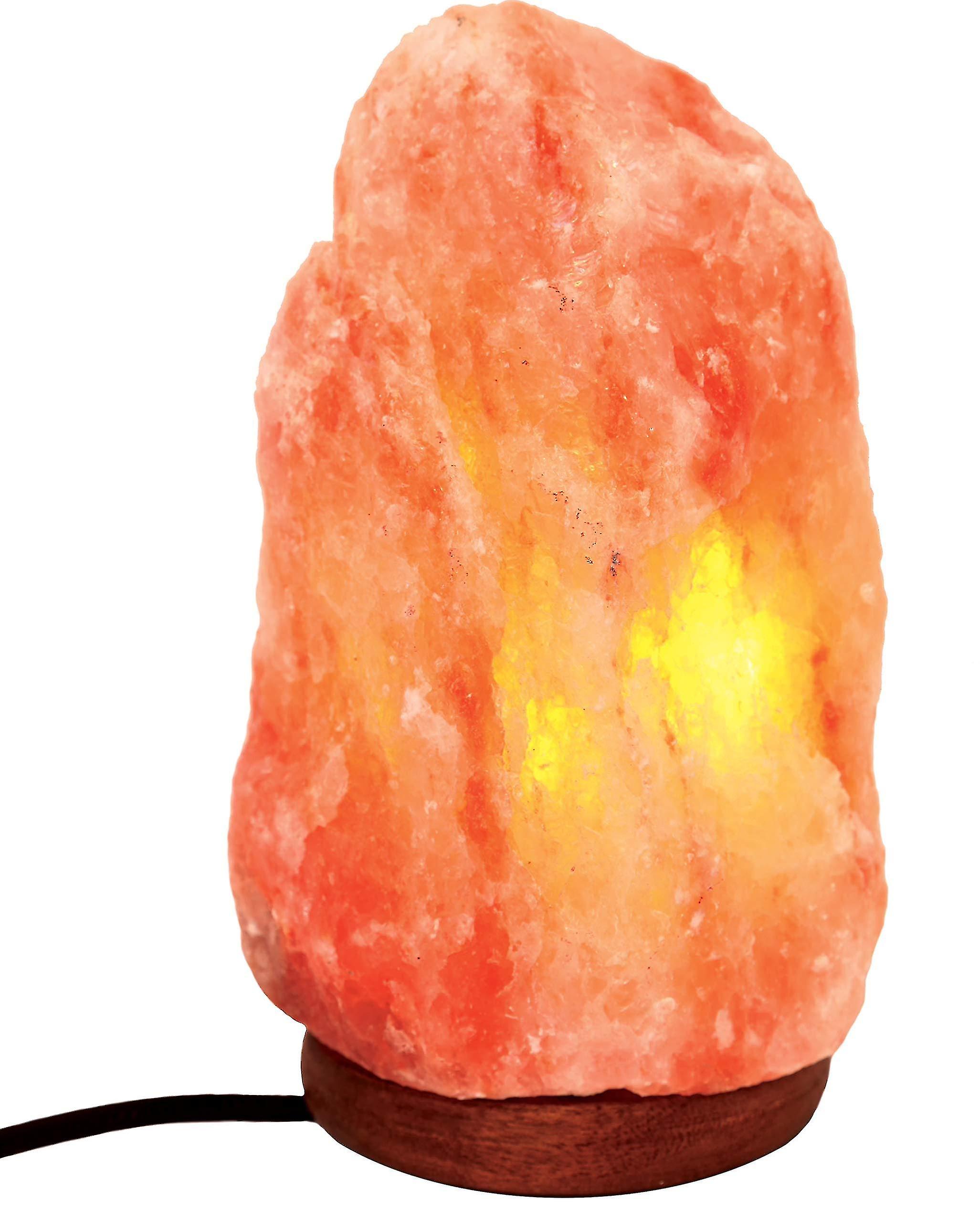 Salt Lamp Premium 100% Natural Himalayan Salt Lamp Hand Crafted Wooden Base Salt Lamps Himalayan