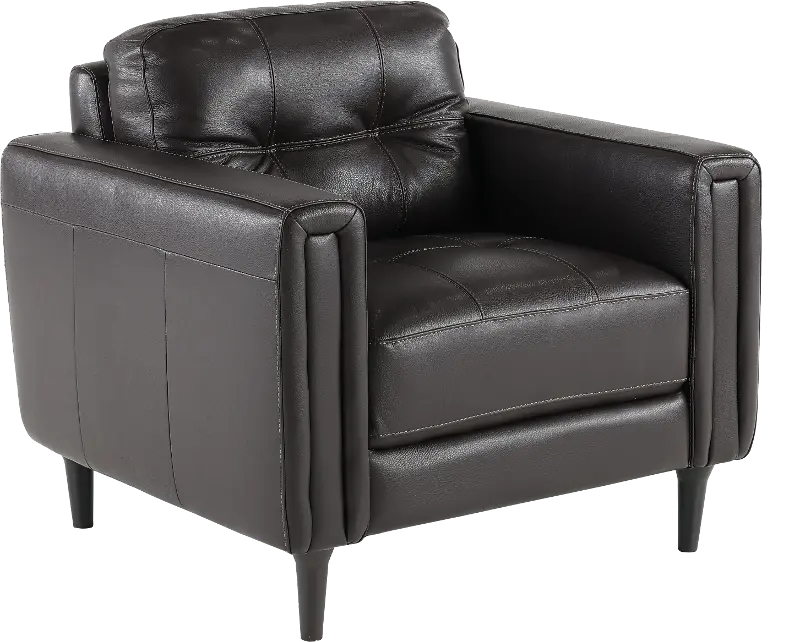 Verona Dark Brown Leather Chair