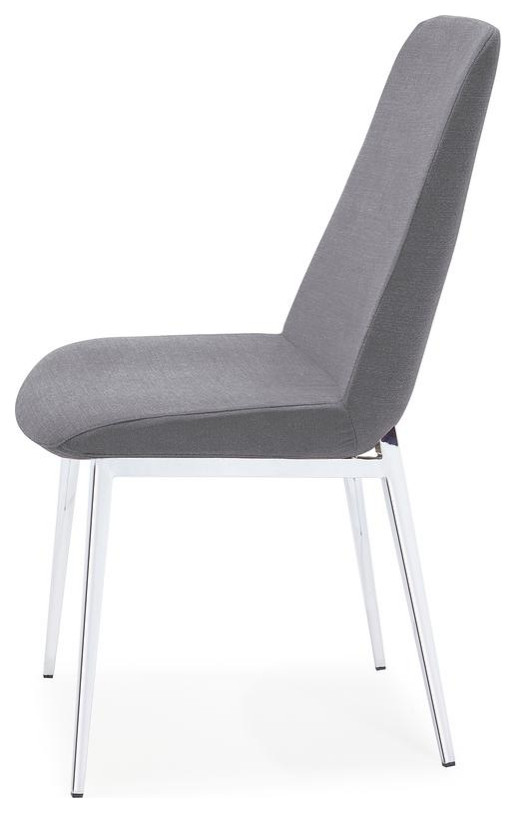 Athena Dining Chair Fabric GREY   Midcentury   Dining Chairs   by GwG Outlet  Houzz