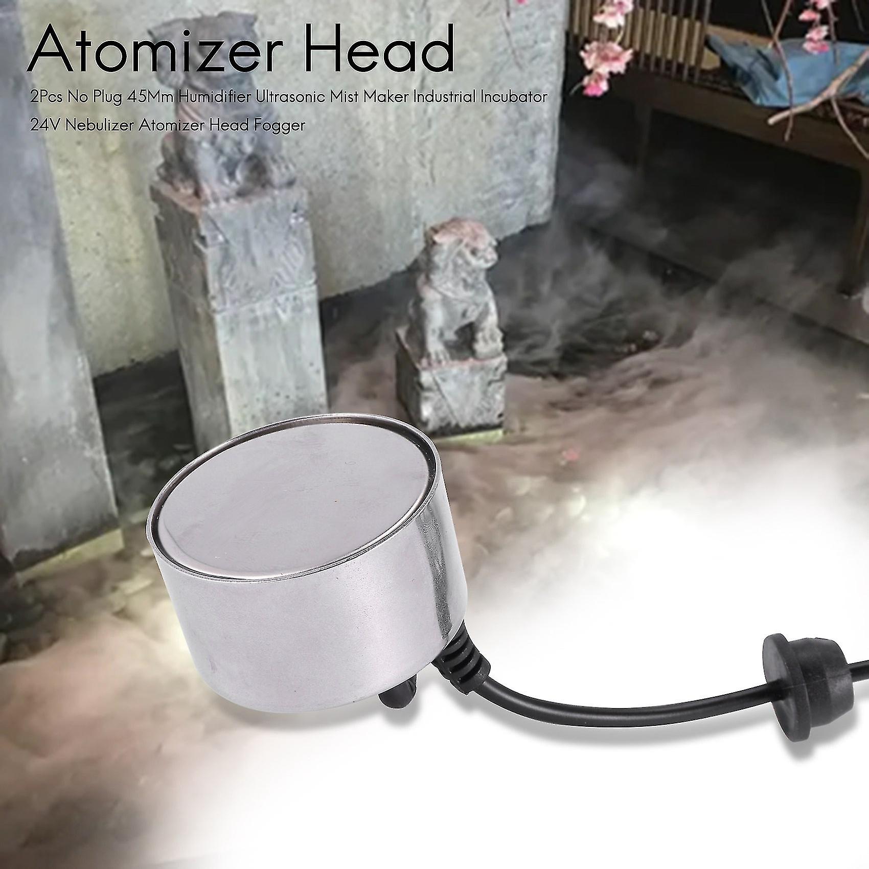 2pcs No Plug 45mm Humidifier Ultrasonic Mist Maker Industrial Incubator 24v Nebulizer Atomizer Head