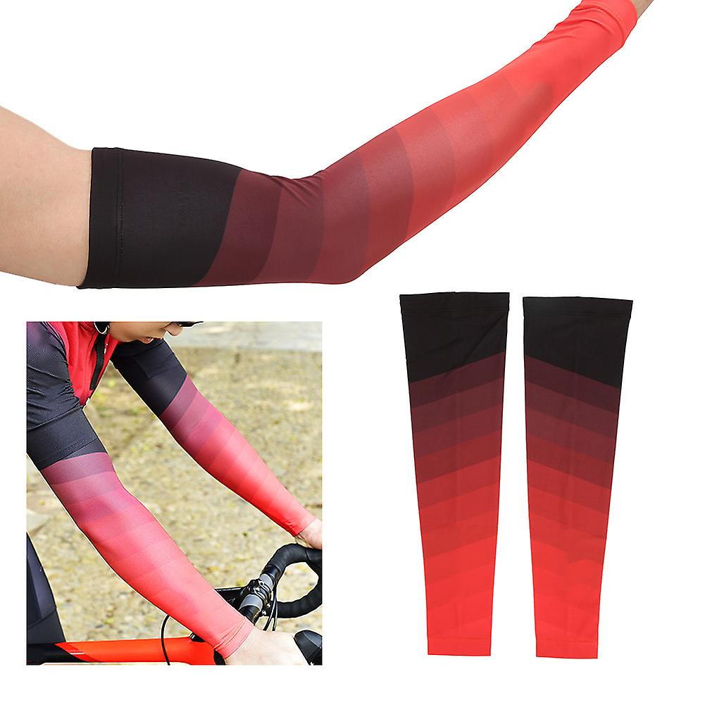 1 Pairs Arm Sleeves For Sun Protection， Compression Sleeve For Arm Men Women Cooling Sports Sleeve For Cycling， Sports， Run， Basketball[m-orange]