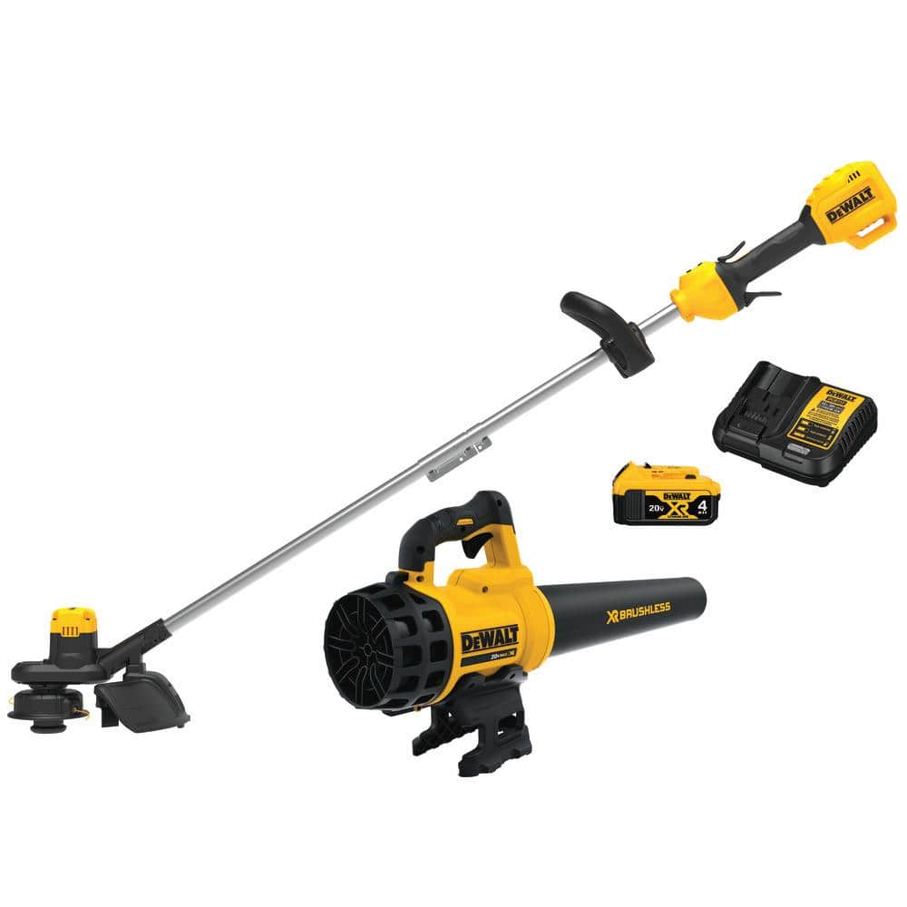 DEWALT 20V MAX Cordless Lithium-Ion String Trimmer/Blower Combo Kit (2-Tool) with 4.0Ah Battery Pack and Charger Included DCKO975M1