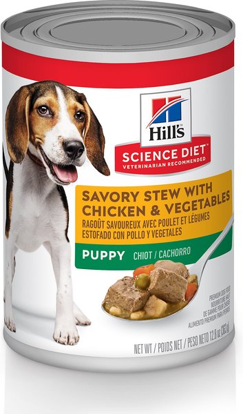 Hill's Science Diet Puppy Savory Stew with Chicken and Vegetables Canned Dog Food