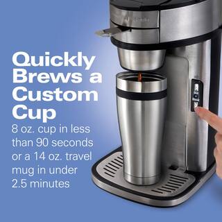 Hamilton Beach The Scoop 1. 75-Cup Stainless Steel Coffee Maker 49981R