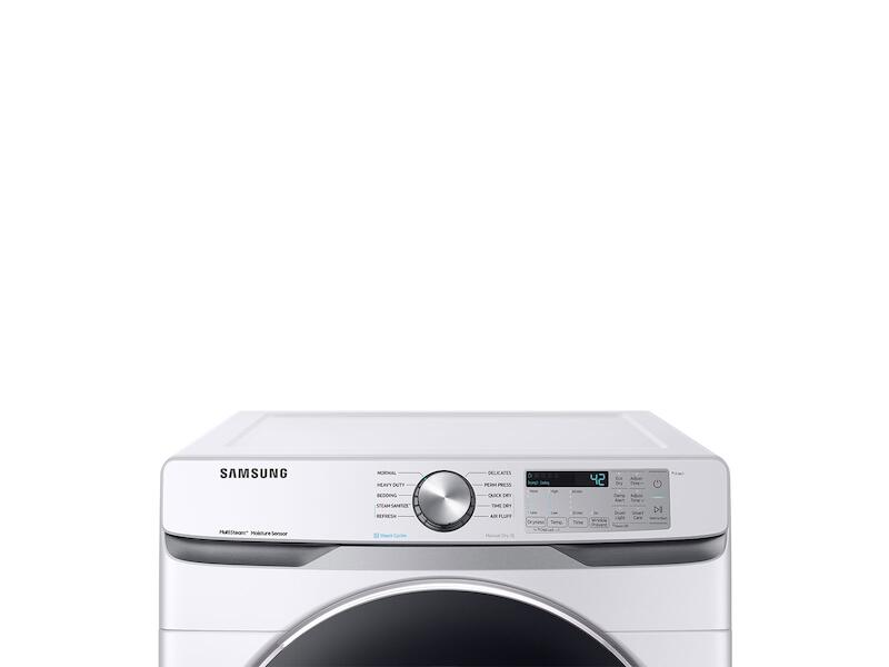 Samsung DVE45T6200W 7.5 Cu. Ft. Electric Dryer With Steam Sanitize+ In White