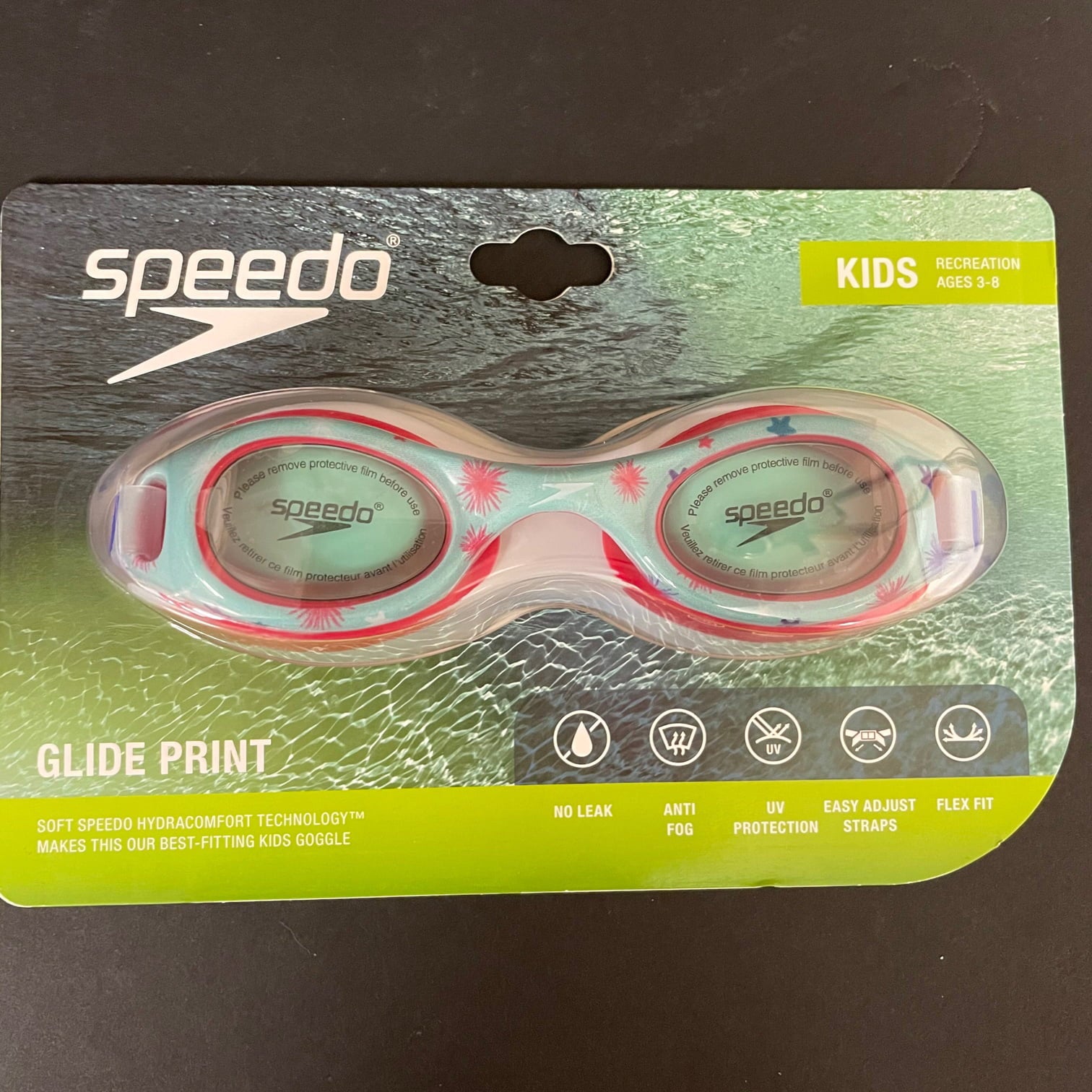 Speedo Glide Print Kids Goggles