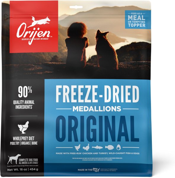 ORIJEN Original Grain-Free Freeze-Dried Dog Food and Topper