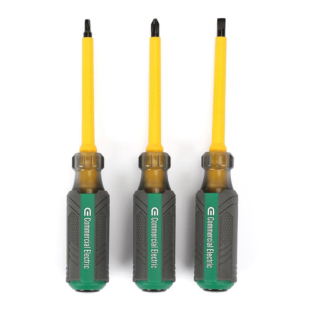 Commercial Electric 3-Pieces Insulated Screwdriver CE180434