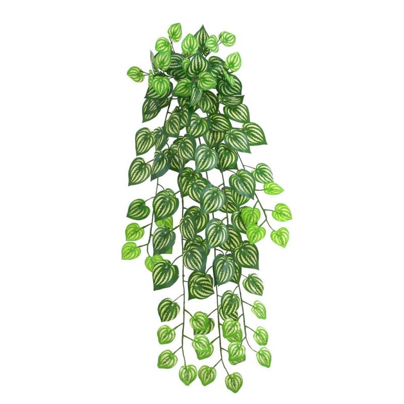 Artificial Ivy Leaf Vine Plant Garden Office Patio Wedding Bar - watermelon leaves