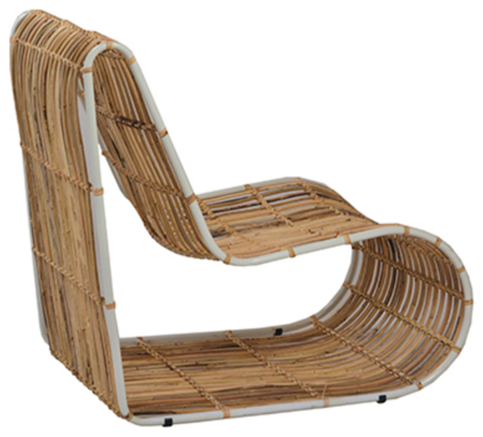 Modern Bamboo Strip Side Chair   Tropical   Armchairs And Accent Chairs   by Design Mix Furniture  Houzz