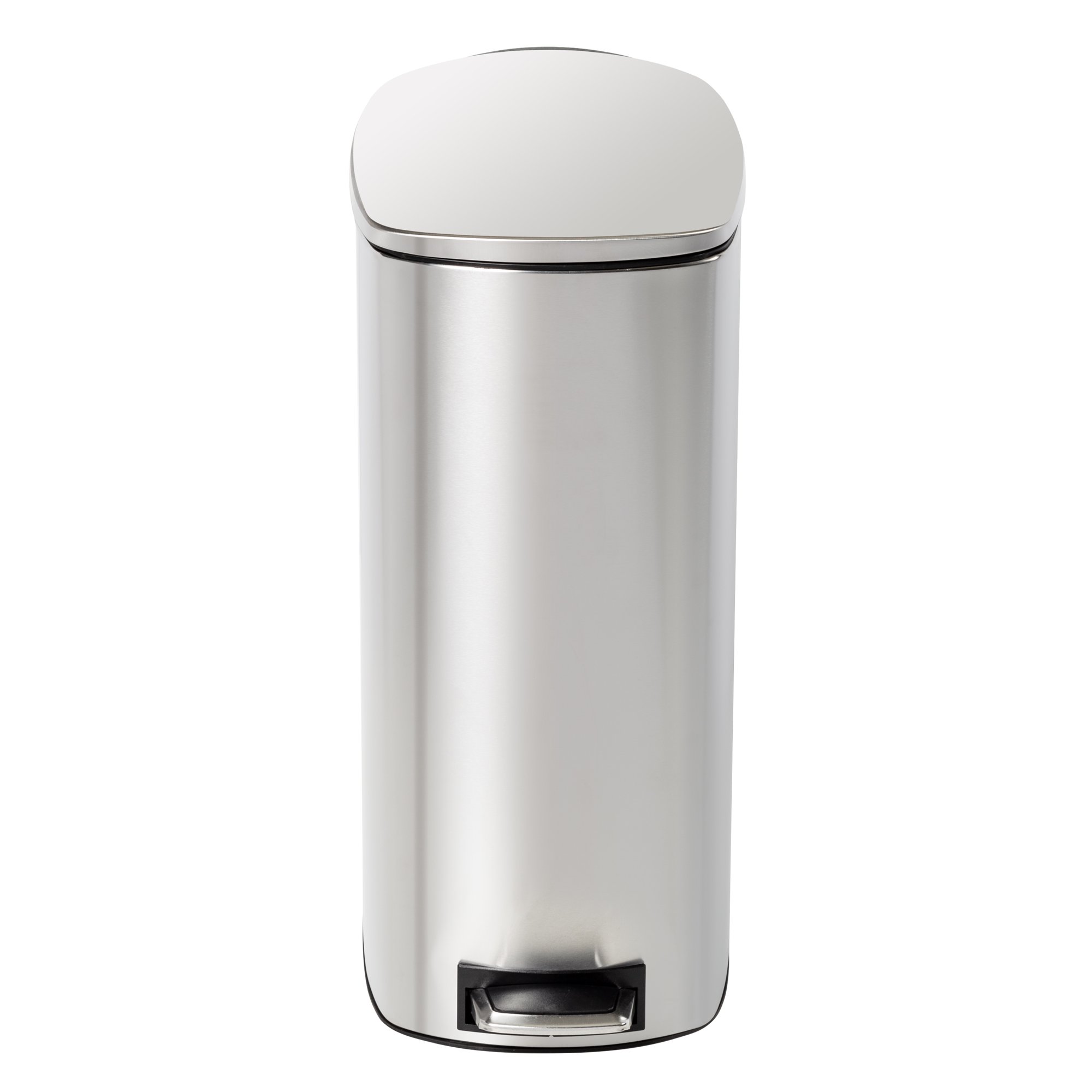 Honey-Can-Do 10.6 gal Slim Stainless Steel Step On Kitchen Trash Can (TRS-09333)